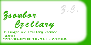 zsombor czellary business card